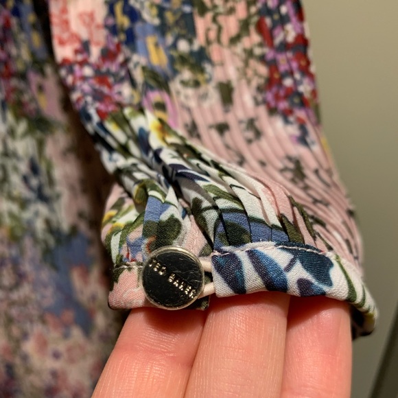 Ted Baker Flosii Ditsy Printed Pleated 